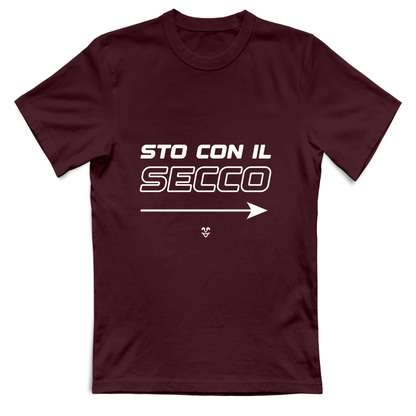 T-Shirt Unisex “Sto Con Il Secco” - Stampa White