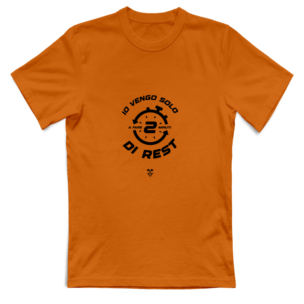 T-Shirt Unisex Palestra “2 min di Rest” - Stampa Black