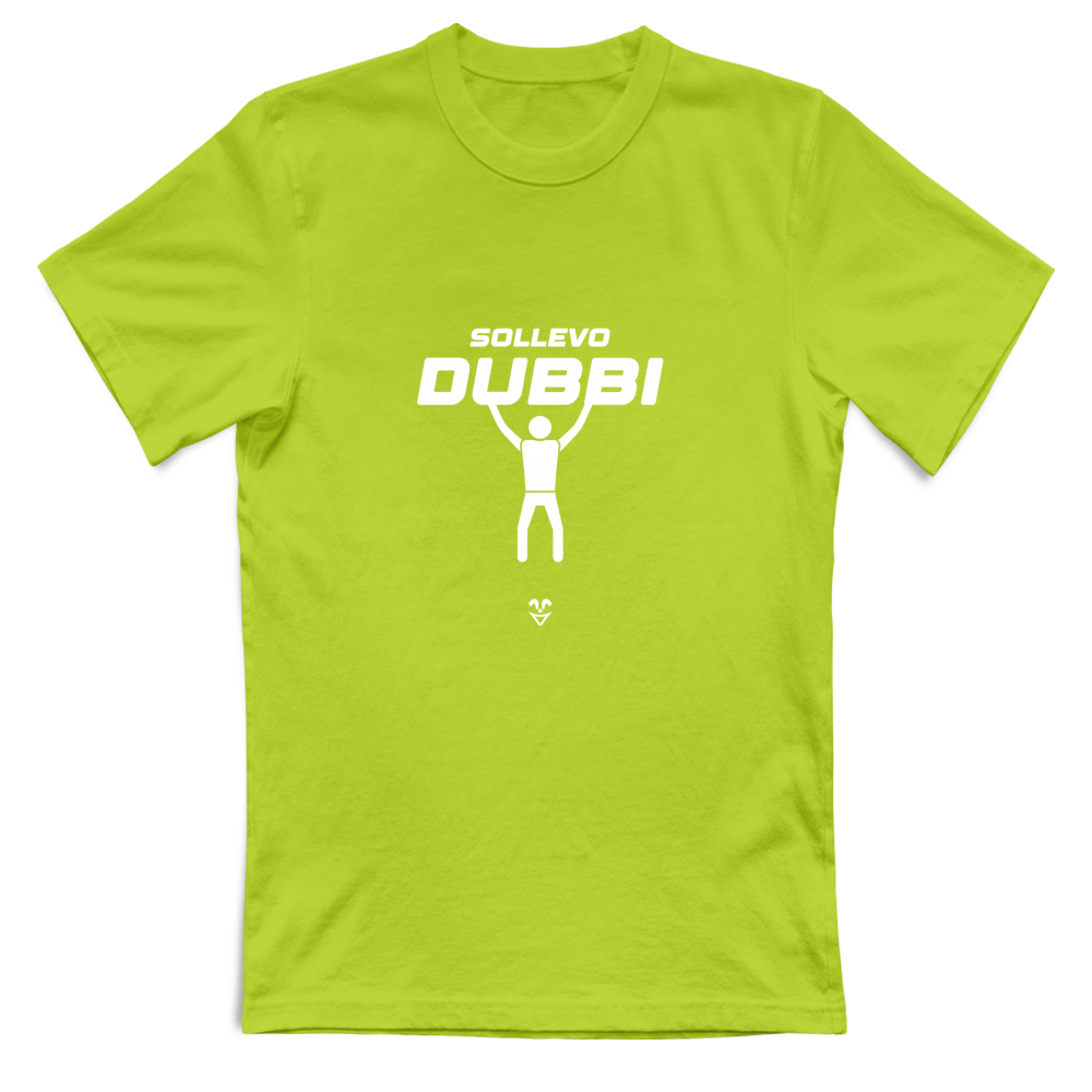T-Shirt Unisex Palestra “Sollevo Dubbi” - Stampa White