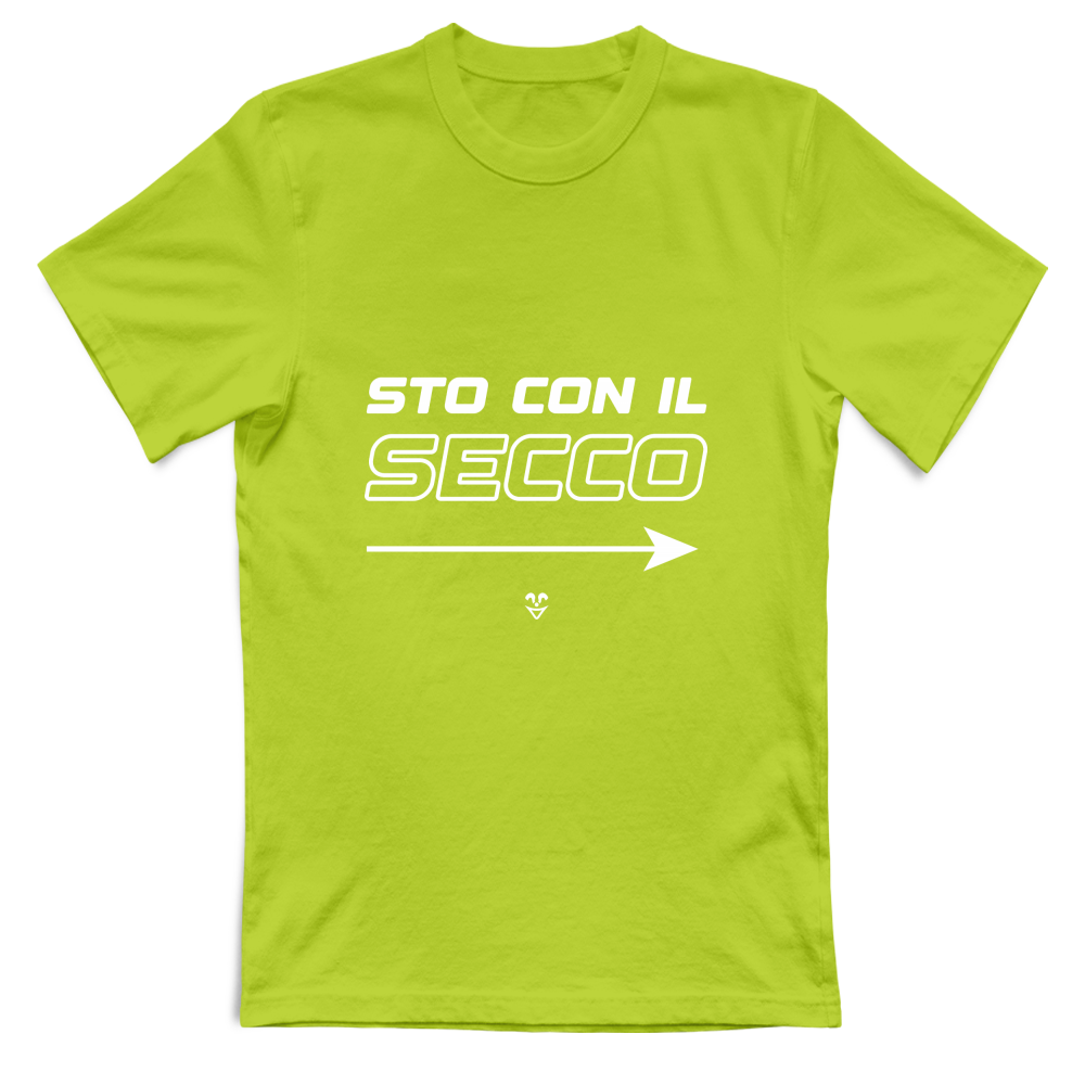 T-Shirt Unisex “Sto Con Il Secco” - Stampa White