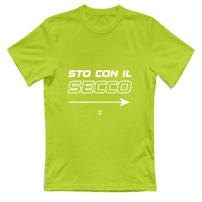 T-Shirt Unisex “Sto Con Il Secco” - Stampa White