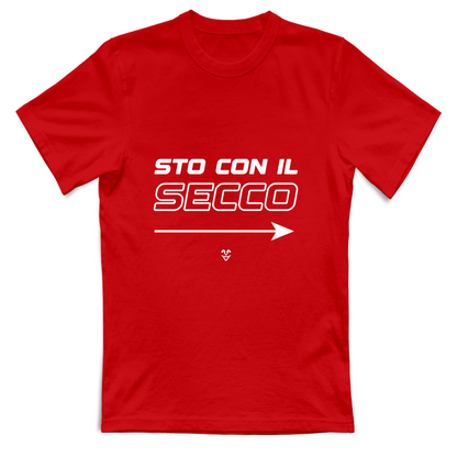 T-Shirt Unisex “Sto Con Il Secco” - Stampa White