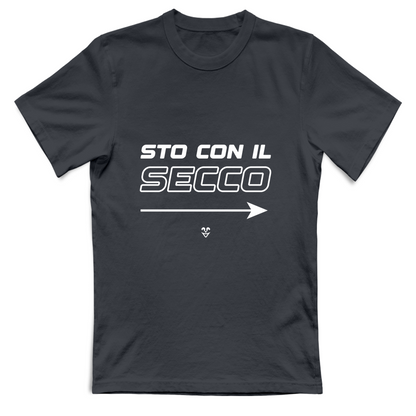 T-Shirt Unisex “Sto Con Il Secco” - Stampa White