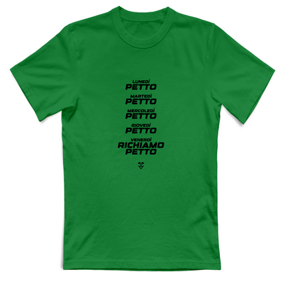 T-Shirt Unisex Palestra “Settimana Petto” - Stampa Black