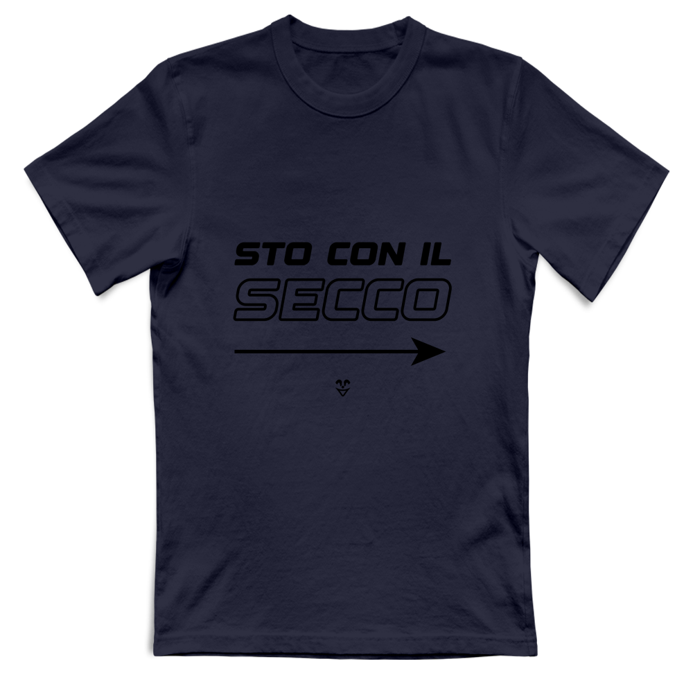 T-Shirt Unisex “Sto Con Il Secco” - Stampa Black