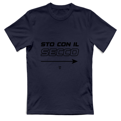 T-Shirt Unisex “Sto Con Il Secco” - Stampa Black