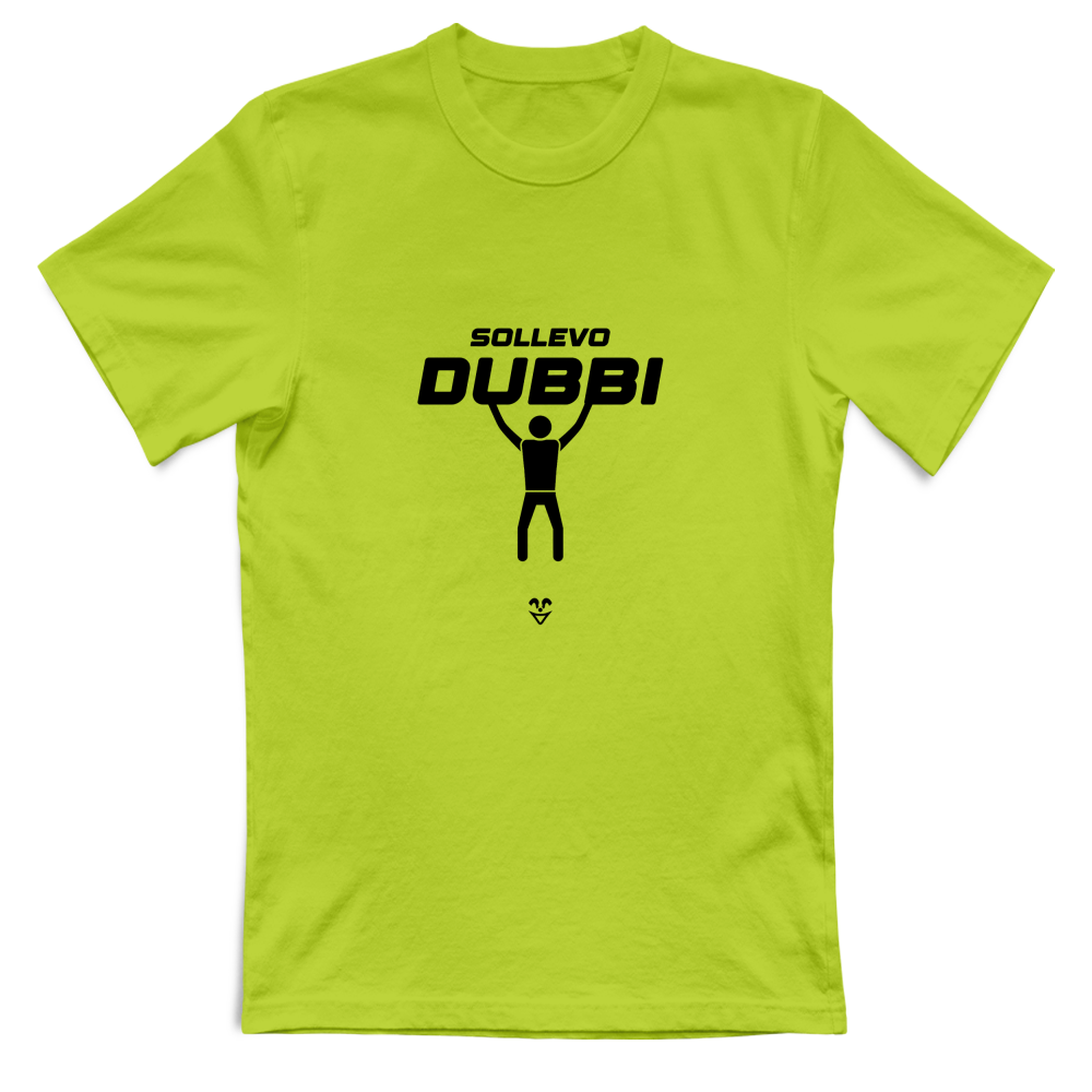 T-Shirt Unisex Palestra “Sollevo Dubbi” - Stampa Black