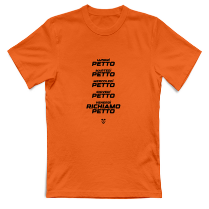 T-Shirt Unisex Palestra “Settimana Petto” - Stampa Black