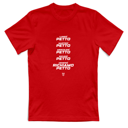 T-Shirt Unisex Palestra “Settimana Petto” - Stampa White