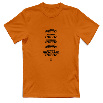 T-Shirt Unisex Palestra “Settimana Petto” - Stampa Black
