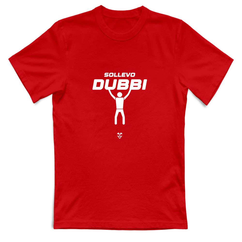 T-Shirt Unisex Palestra “Sollevo Dubbi” - Stampa White